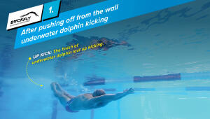 Secound step of swimmming stroke backfly